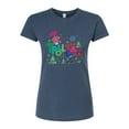 thumbnail image 1 of Trolls Movie - Christmas - Troll La La La La - Poppy & Branch - Juniors Fitted Graphic T-Shirt, 1 of 5