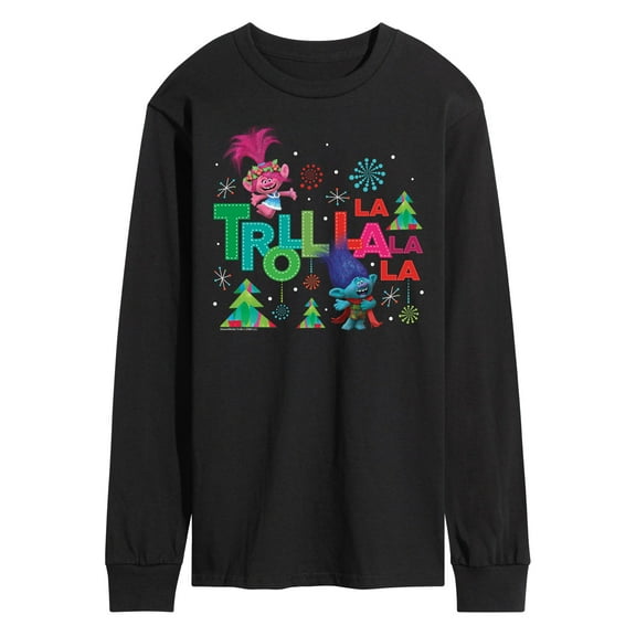 Trolls Movie - Christmas - Troll La La La La - Poppy & Branch - Men's Long Sleeve T-Shirt
