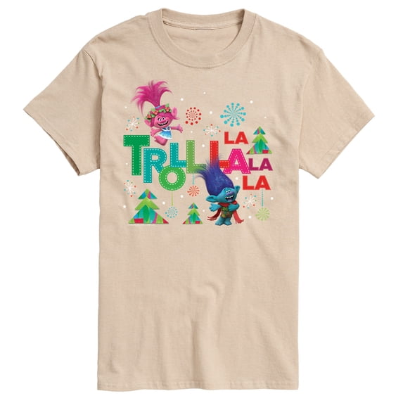 Trolls Movie - Christmas - Troll La La La La - Poppy & Branch - Men's Short Sleeve Graphic T-Shirt