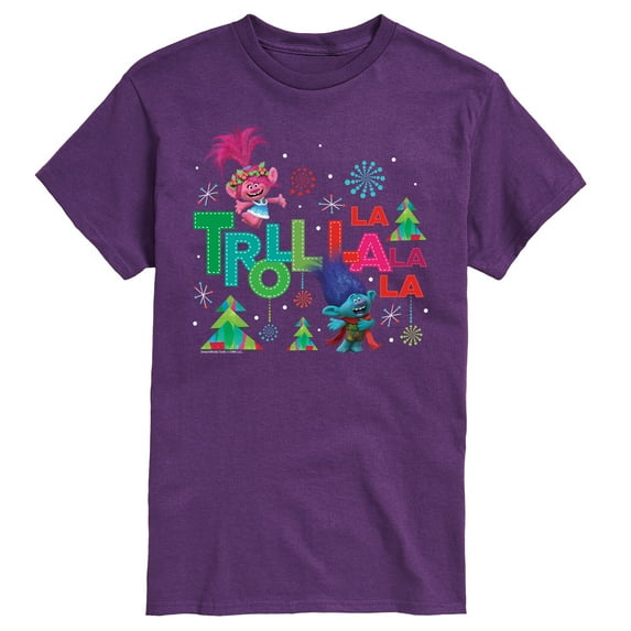 Trolls Movie - Christmas - Troll La La La La - Poppy & Branch - Men's Short Sleeve Graphic T-Shirt