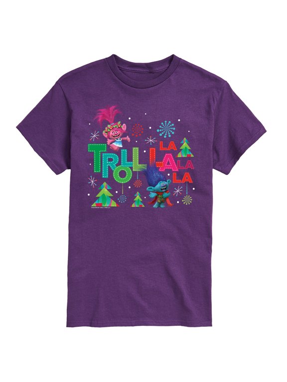 Trolls Movie - Christmas - Troll La La La La - Poppy & Branch - Men's Short Sleeve Graphic T-Shirt