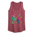 thumbnail image 1 of Trolls Movie - Christmas - Troll La La La La - Poppy & Branch - Women's Racerback Tank Top, 1 of 4