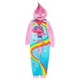 thumbnail image 1 of Trolls Movie Girls Pink Poppy Hoodie Blanket Sleeper Union Suit Pajamas 10, 1 of 4