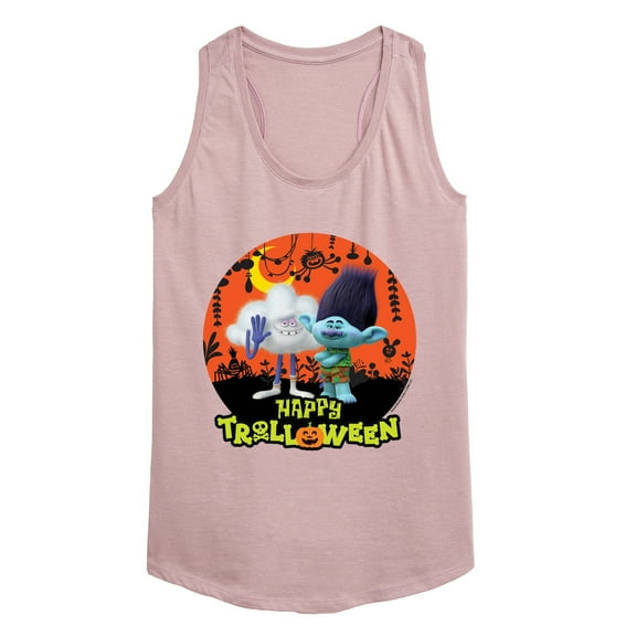 Trolls Movie - Halloween - Happy Trolloween - Branch & Cloud Guy - Women's Racerback Tank Top