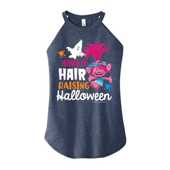 Trolls Movie - Halloween - Have a Hair Raising Halloween - Poppy - Juniors High Neck Tank Top