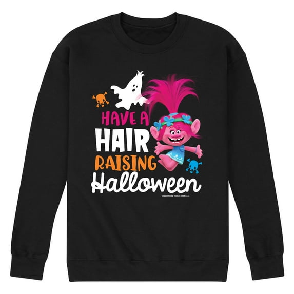 Trolls Movie - Halloween - Have a Hair Raising Halloween - Poppy - Men's Crew Neck Fleece Pullover