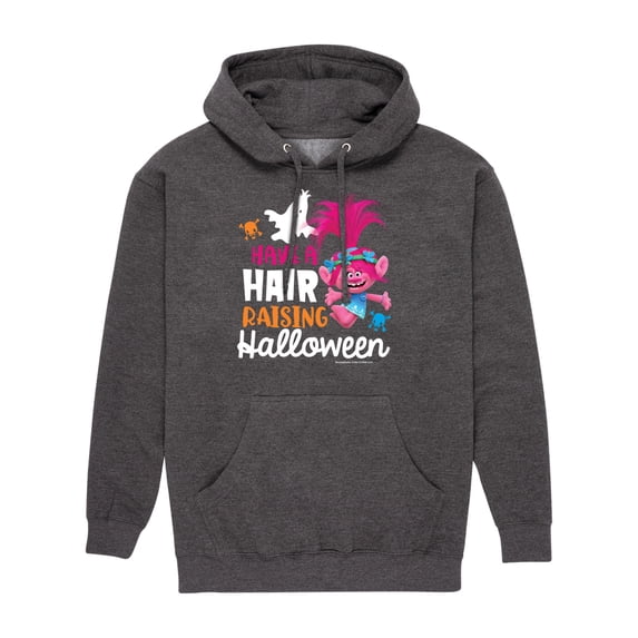 Trolls Movie - Halloween - Have a Hair Raising Halloween - Poppy - Men's Pullover Hooded Fleece Sweatshirt