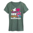thumbnail image 1 of Trolls Movie - Halloween - Have a Hair Raising Halloween - Poppy - Women's Short Sleeve Graphic T-Shirt, 1 of 4