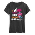 thumbnail image 1 of Trolls Movie - Halloween - Have a Hair Raising Halloween - Poppy - Women's Short Sleeve Graphic T-Shirt, 1 of 4