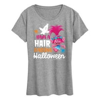 Trolls Movie - Halloween - Have a Hair Raising Halloween - Poppy - Women's Short Sleeve Graphic T-Shirt