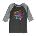 thumbnail image 1 of Trolls Movie - Halloween - Poppy & Branch - Happy Trolloween - Toddler And Youth Raglan Graphic T-Shirt, 1 of 1