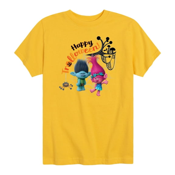 Trolls Movie - Halloween - Poppy & Branch - Happy Trolloween - Toddler And Youth Short Sleeve Graphic T-Shirt