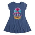 thumbnail image 1 of Trolls Movie - Halloween - Poppy, Satin, & Chenille - Frighteningly FabBooLous - Toddler And Youth Girls Fit And Flare Dress, 1 of 4