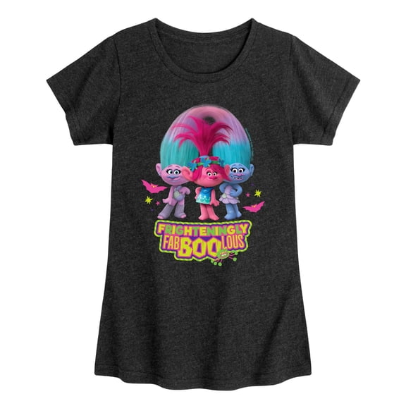 Trolls Movie - Halloween - Poppy, Satin, & Chenille - Frighteningly FabBooLous - Toddler And Youth Girls Short Sleeve Graphic T-Shirt