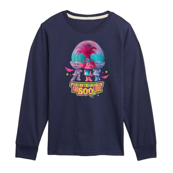 Trolls Movie - Halloween - Poppy, Satin, & Chenille - Frighteningly FabBooLous - Toddler And Youth Long Sleeve Graphic T-Shirt