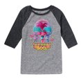 thumbnail image 1 of Trolls Movie - Halloween - Poppy, Satin, & Chenille - Frighteningly FabBooLous - Toddler And Youth Raglan Graphic T-Shirt, 1 of 4
