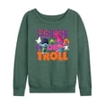 thumbnail image 1 of Trolls Movie - Halloween - Trick or Troll - Poppy & Branch - Women's Lightweight French Terry Long Sleeve Shirt, 1 of 4