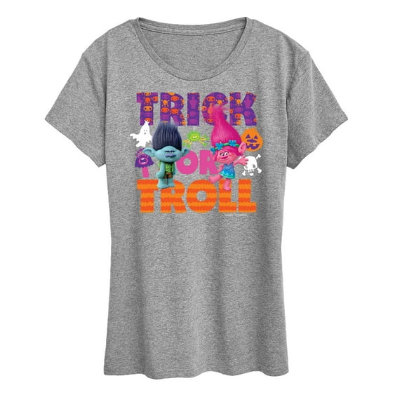 Trolls Movie - Halloween - Trick or Troll - Poppy & Branch - Women's Short Sleeve Graphic T-Shirt