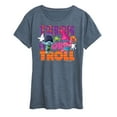 thumbnail image 1 of Trolls Movie - Halloween - Trick or Troll - Poppy & Branch - Women's Short Sleeve Graphic T-Shirt, 1 of 4