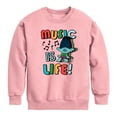 thumbnail image 1 of Trolls - Music Is Life Branch - Toddler & Youth Crewneck Fleece Sweatshirt, 1 of 4