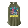thumbnail image 1 of Trolls - Music Obsessed - Juniors High Neck Tank Top, 1 of 4