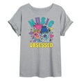 thumbnail image 1 of Trolls - Music Obsessed Poppy and Branch - Women's Oversized T-Shirt, 1 of 5
