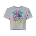 thumbnail image 1 of Trolls - Music Obsessed Poppy and Branch - Juniors Cropped Cotton Blend T-Shirt, 1 of 5