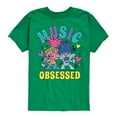 thumbnail image 1 of Trolls - Music Obsessed Poppy and Branch - Toddler & Youth Short Sleeve Graphic T-Shirt, 1 of 5