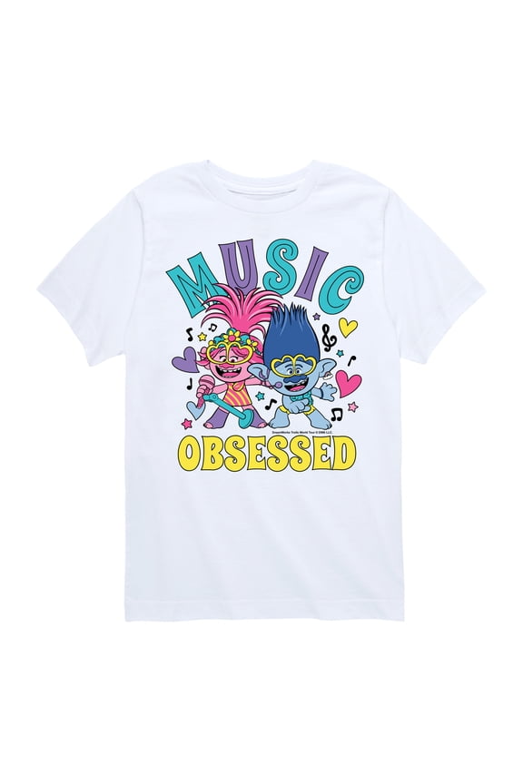 - Music Obsessed - Toddler & Youth Short Sleeve Graphic T-Shirt