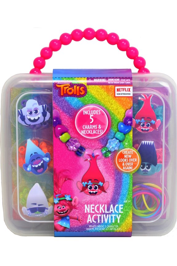 Trolls World Tour Plastic Necklace Activity Set