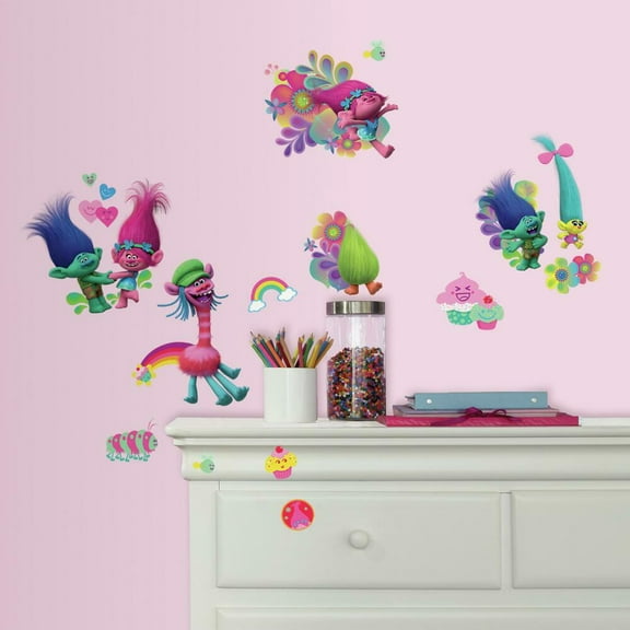 Trolls Peel and Stick Wall Decals