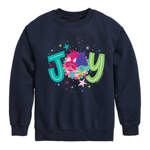 Trolls - Poppy Branch Joy Poppy - Toddler & Youth Crewneck Fleece Sweatshirt