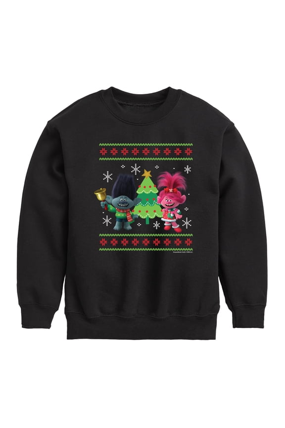 - Poppy Branch Sweater - Toddler & Youth Crewneck Fleece Sweatshirt