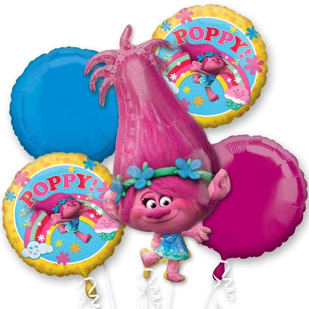 Trolls Poppy Foil Balloon Bouquet