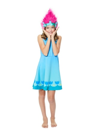 Trolls Poppy Costume dress-girls 3T-4T;4-6-wig-jewelry-Plush Poppy  Doll-LOT-5