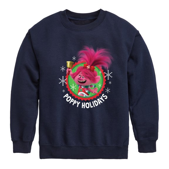 Trolls - Poppy Holidays - Toddler & Youth Crewneck Fleece Sweatshirt