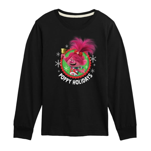 Trolls - Poppy Holidays - Toddler & Youth Long Sleeve Graphic T-Shirt
