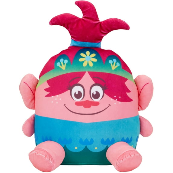 Trolls Poppy Kids Squishy Pillow, Decorative Bedding, 15" Tall