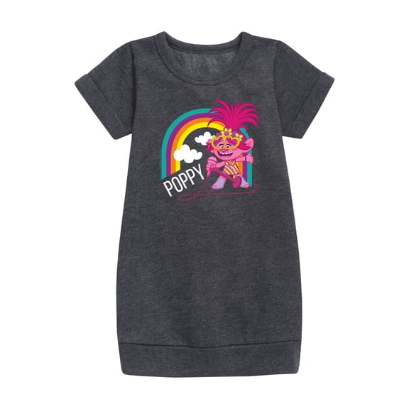 Trolls - Poppy Singing - Toddler & Youth Girls Fleece Dress