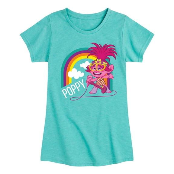 Trolls - Poppy Singing - Toddler & Youth Girls Short Sleeve Graphic T-Shirt