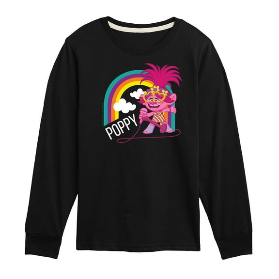 Trolls - Poppy Singing - Toddler & Youth Long Sleeve Graphic T-Shirt