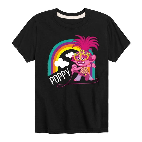 Trolls - Poppy Singing - Toddler & Youth Short Sleeve Graphic T-Shirt