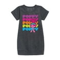 thumbnail image 1 of Trolls - Poppy Stacked Name - Toddler & Youth Girls Fleece Dress, 1 of 4