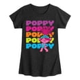 thumbnail image 1 of Trolls - Poppy Stacked Name - Toddler & Youth Girls Short Sleeve Graphic T-Shirt, 1 of 5