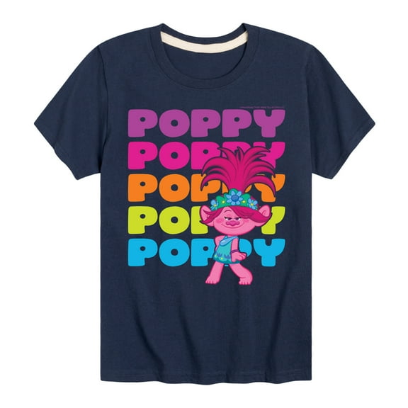 Trolls - Poppy Stacked Name - Toddler & Youth Short Sleeve Graphic T-Shirt