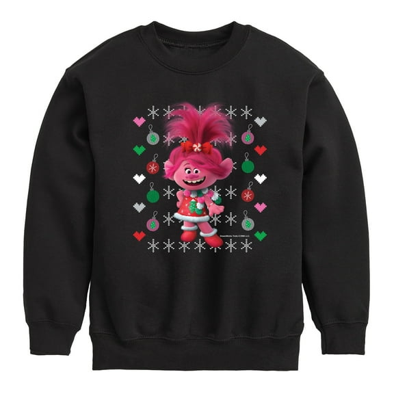 Trolls - Poppy Sweater Pattern - Toddler & Youth Crewneck Fleece Sweatshirt