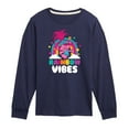 thumbnail image 1 of Trolls - Rainbow Vibes Poppy - Toddler & Youth Long Sleeve Graphic T-Shirt, 1 of 5