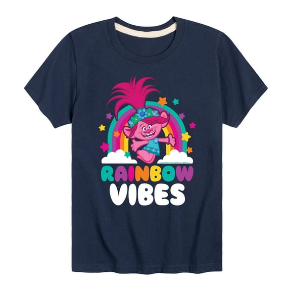 Trolls - Rainbow Vibes Poppy - Toddler & Youth Short Sleeve Graphic T-Shirt