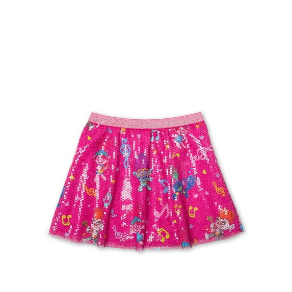 Trolls Regular Fit Short Scooter Skirt (Big Girls), 1 Count, 1 Pack