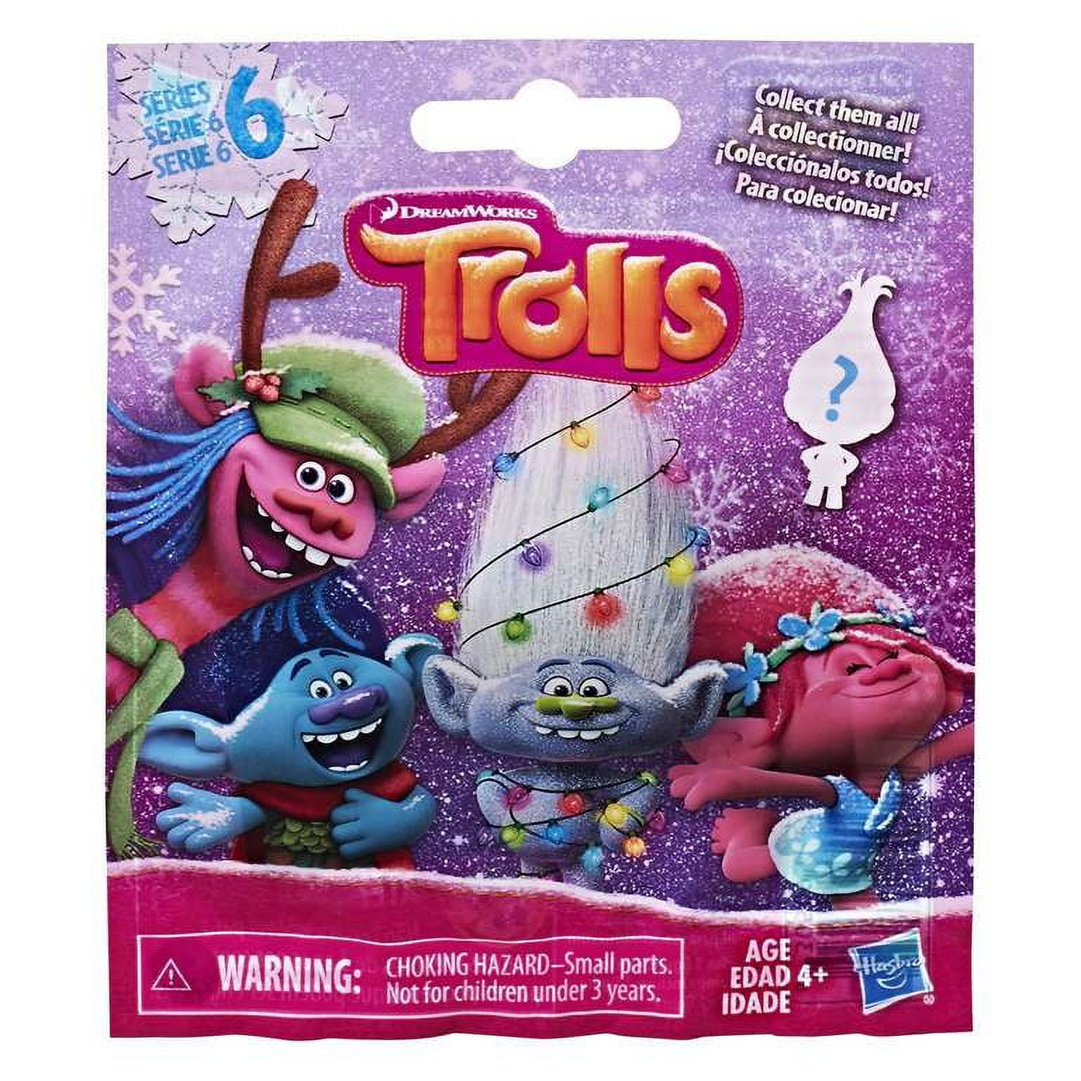 Trolls Party Favors Set - 12 PC Trolls Goodie Bag Filler Bundle with 6 Trolls Blind Bags with Trolls Mini Figurine Mystery Toys Plus 4 Trolls
